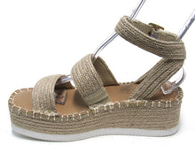 Wild Pair Showstopr Espadrille Platform Wedge Sandal (Women's) - Beige - Sz 10 M