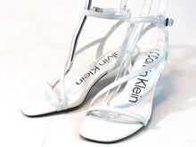 Calvin Klein Iryna Strappy Kitten Heel Sandal (Women's) - White - Sz 8 M