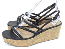 Sun + Stone Bella Strappy Platform Wedge Sandal (Women's) - Black - Sz 7.5 M