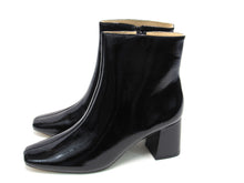 Journee Collection Haylinn Faux Patent Ankle Boot (Women's) - Black - Sz 9.5 M