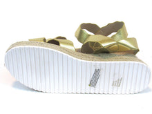 Olivia Miller Trinity Scalloped Espadrille Sandal  (Women's) - Gold - Sz 9 M