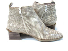 Hispanitas Embossed Patent Pointed Toe Bootie (Women's) - Natural - Sz 37.5 EU