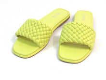Michael Kors Amelia Slide Sandal (Women's) - Limelight - 7.5 M;  EU 37.5