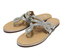 GC Shoes Amelia Flat Sandal (Women's) - Silver - Sz 9 M