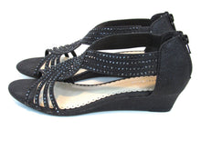 Charter Club Ginifur Wedge Sandal (Women's) - Black - Sz 8 M
