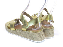 Olivia Miller Trinity Scalloped Espadrille Sandal  (Women's) - Gold - Sz 9 M