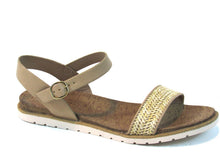 Sun + Stone Mattie Ankle Strap Flat Sandal (Women's) - Natural - Sz 11 M