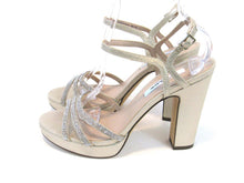Nina Saralyn High-Heel Platform Sandal (Women's) - Platino Metallic - Sz 9.5 M
