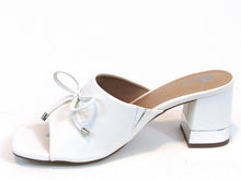 GC Shoes Adison Heeled Slide Sandal (Women's) - White - Sz 7.5 M