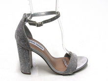 Steve Madden Carrson Block Heeled Dress Sandal (Women's) - Silver - Sz 7.5 M