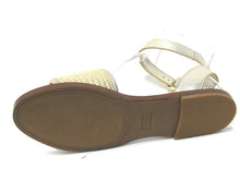 Guess Shay Logo One Band Ankle Strap Sandals (Women's) - Gold - Sz 7.5 M