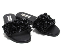 Steve Madden Knicky Beaded Flat Slide Sandal (Women's) - Black - Sz 6 M