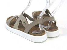 Giani Bernini Flixii Faux Leather Flat Sandal (Women's) - Sand - Sz 9.5 M