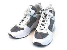 Michael Kors Crista Trainer Sneaker (Women's) - White/Silver - Sz 9 M
