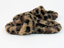 Faux Fur Slipper (Women's) - Leopard Print - 6 M