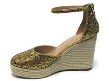 Thalia Sodi Mika Ankle-Strap Platform Wedge Sandal (Women's) - Gold - Sz 10
