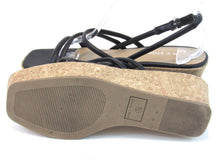Sun + Stone Bella Strappy Platform Wedge Sandal (Women's) - Black - Sz 7.5 M