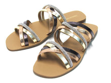 Thalia Sodi Nari Flat Slide Sandal (Women's) - Metallic Multi - Sz 9 M