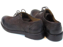 Barneys New York Silk Leather Oxford Derby Shoe (Men's) - Brown - Sz 10.5 M