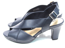 Easy Street Christy Slingback  Peeptoe Dress Sandal (Women's) - Navy - Sz 8.5 WW