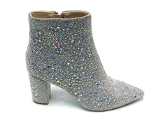 Betsey Johnson Cady Rhinestone Bootie (Women's) - Silver - Sz 7.5 M