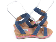 Steve Madden JBandi Wedge Sandal (Girls) - Blue - Sz 4 M; 34