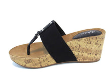 Style & Co Piperr Thong Wedge Sandal (Women's) - Black - Sz 6.5 M