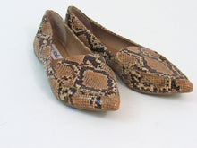 Steve Madden Feather Loafer Flats (Women's) - Snake Print - Sz 8 M Left; 7.5 Rt