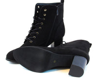 Journee Collection Baylor Block Heel Ankle Boot (Women's) - Black - Sz 11 M