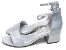 Sugar Noelle Block Heel Ankle Strap Sandal - Silver Sparkle - 9 M; 40 EU