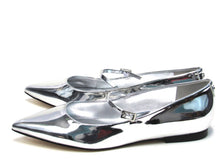 Calvin Klein Kamryn Pointed Toe Mary Jane Flat (Women's) - Silver - Sz 6.5 M