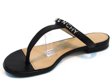 Givenchy Elba Slip-On T-Strap Flat Sandal (Women's) - Black - Sz 7.5 M; 38 EU