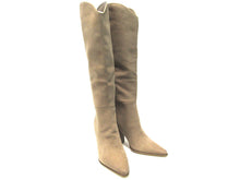 Steve Madden Croft Nubuck Western Pointed Toe Boots (Women's) - Natural - Sz 6 M