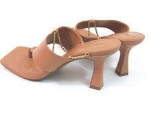 Open Edit Quentin Heeled Square Toe Sandal - Tan - 7.5 M; 37.5 EU