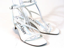 Calvin Klein Iryna Strappy Kitten Heel Sandal (Women's) - White - Sz 8 M