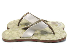 Coach Zak Signature Flip Flops (Women's) - Biege - Sz 6 M