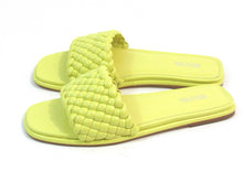 Michael Kors Amelia Slide Sandal (Women's) - Limelight - 7.5 M;  EU 37.5