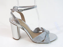 Badgley Mischka Nicoline Heeled Dress Sandal (Women's) - Silver - 9 M; 40 EU