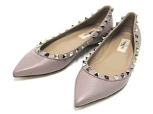Valentino Garavani Rockstud Pointed Toe Flat Sandal (Women's) - Biege - Sz 5.5 M