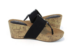 Style & Co Piperr Thong Wedge Sandal (Women's) - Black - Sz 6.5 M