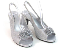 Karen Scott Breena Slingback Peep Toe Pumps (Women's) - Silver - Sz 6.5