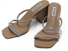 Steve Madden Avani Slip-On Block Heeled Sandal (Women's) - Black - Sz 9.5 M