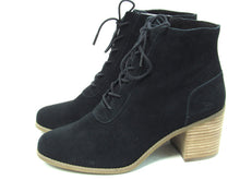 Toms Evelyn Lace-Up Ankle Boot (Women's) - Black Suede - Sz 12 M