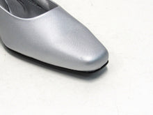 Easy Street Cameo Slingback Mary Jane Pump (Women's) - Silver Satin - Sz 9.5 M