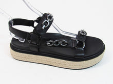 Karl Lagerfeld Paris Palma Chain Detail Sandal (Women's) - Black - 9 M; 40 B