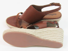 SoftWalk Hudson Espadrille Wedge Sandal (Women's) - Toffee - 9 1/2 M