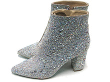 Betsey Johnson Cady Rhinestone Bootie (Women's) - Silver - Sz 7.5 M