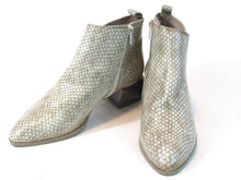 Hispanitas Embossed Patent Pointed Toe Bootie (Women's) - Natural - Sz 37.5 EU