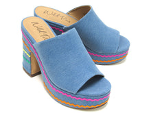 Wild Pair Rosaly Slip-On Platform Mule (Women's) - Blue - Sz 7 M