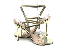 Steve Madden Nectur Strappy Heeled Sandal (Women's) - Gold - Sz 7 M